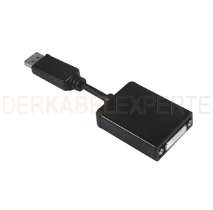 DisplayPort - DVI Adapter, Schwarz, 0.15m