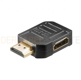 HDMI Adapter, stecker - buchse, Links, Schwarz
