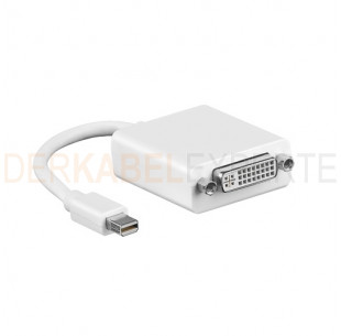 Mini DisplayPort - DVI Adapter, Weiß, 0.15m