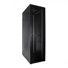 Serverschrank, 27HE, 800 x 1000, Perforierte Türen, Schwarz