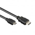 Mini HDMI 1.4 Kabel, Schwarz, 3m