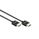 HDMI 1.4 Kabel, Extra Dün, Schwarz, 1m