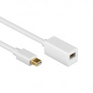 Mini DisplayPort Verlängerungskabel, Weiß, 1m