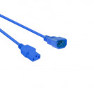 Netzkabel, C14 - C13, 3x 0.75mm², Blau, 1.2m