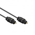 Lichtwellenleiter Audio Kabel, TOS-Link, Schwarz, 1m
