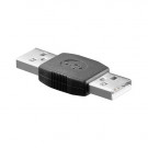 USB 2.0 Adapter, USB-A stecker - USB-A stecker, Schwarz