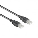 USB 2.0 Kabel, A - A, Schwarz, 3m