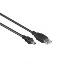 USB 2.0 Kabel, A - miniB5, Schwarz, 1m