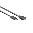 USB 3.0 Kabel, C - Micro-B stecker, Schwarz, 1m