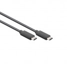 USB 3.1 Gen2 Kabel, C - C, Schwarz, 1m
