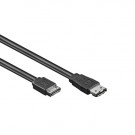 eSATA - SATA Kabel, 7-pin, Black, 1m