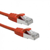 Cat6A S/FTP Patchkabel, AWG26, LSZH, Rot, 0.5m